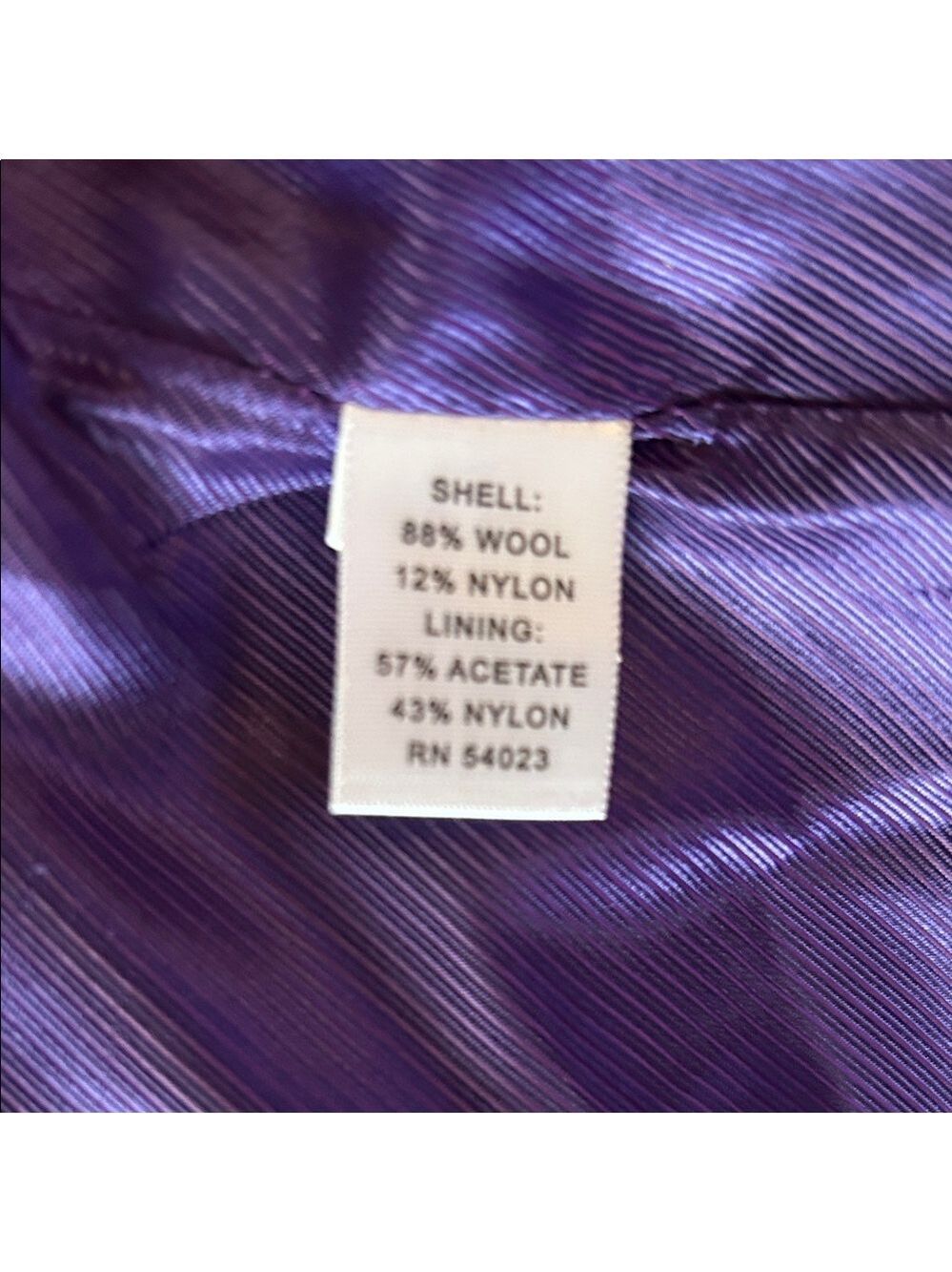 Banana Republic Women's Magenta Double-Breasted Pea Coat size S - Picture 15 of 16